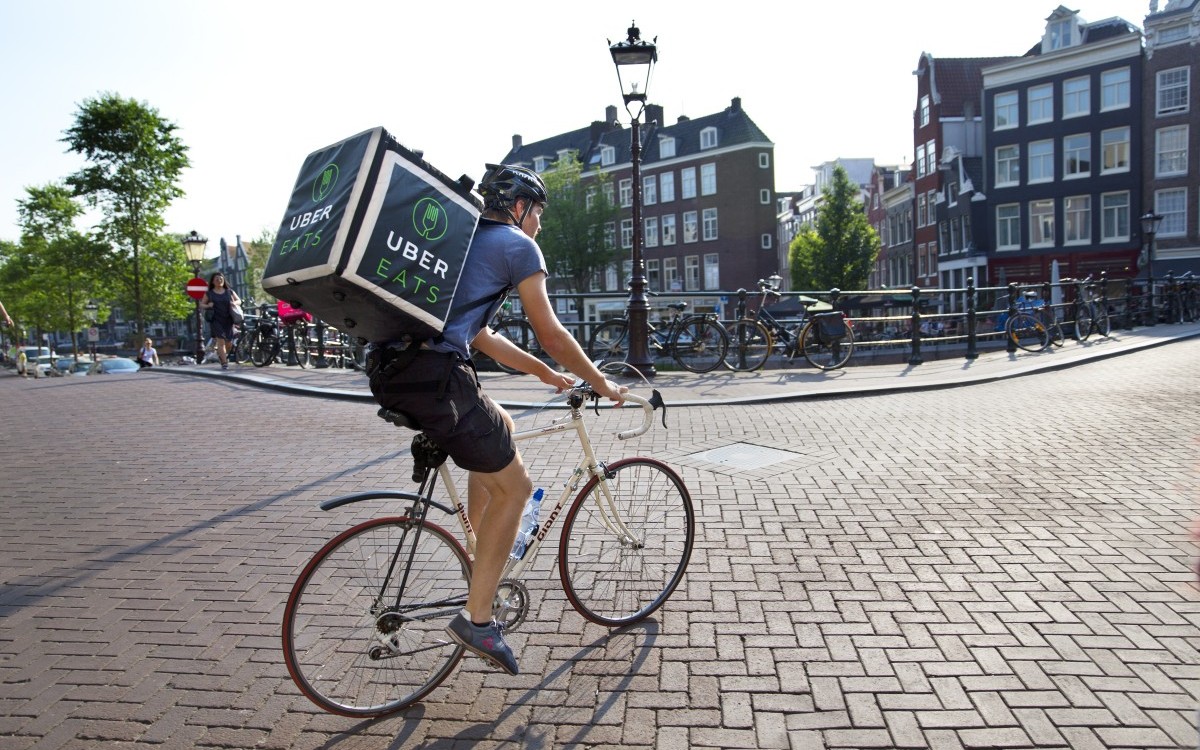 fietser bezorgdienst in Nederland